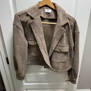 Storia Women's Tan Corduroy Blazer